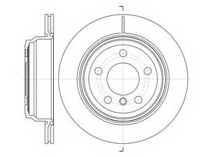 Тормозной диск ROADHOUSE 6145310 на BMW 3 (F30, F35, F80)