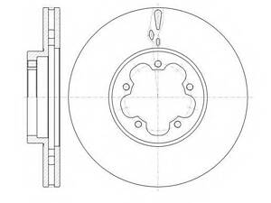 Гальмівний диск ROADHOUSE 6146010 на FORD TRANSIT фургон