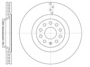 Гальмівний диск ROADHOUSE 6148510 на VW PASSAT (362)