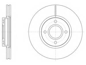 Гальмівний диск ROADHOUSE 6150210 на FORD B-MAX (JK)