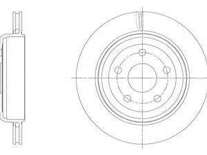 Гальмівний диск ROADHOUSE 6151310 на JEEP GRAND CHEROKEE IV (WK, WK2)