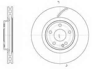 Тормозной диск ROADHOUSE 6152410 на MERCEDES-BENZ CLA купе (C117)