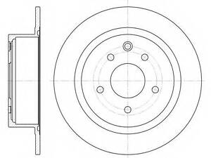 Тормозной диск ROADHOUSE 6153000 на NISSAN DUALIS (J10, JJ10)