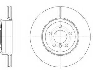 Тормозной диск ROADHOUSE 6155110 на BMW 6 купе (F13)