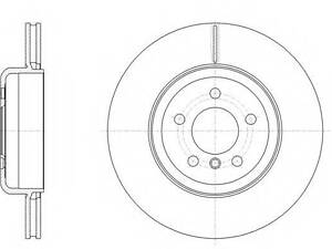 Гальмівний диск ROADHOUSE 6155110 на BMW 6 купе (F13)