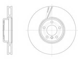 Гальмівний диск ROADHOUSE 6155210 на BMW 6 купе (F13)