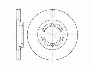 Гальмівний диск ROADHOUSE 618810 на OPEL FRONTERA A (5_MWL4)