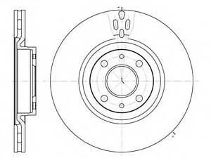 Гальмівний диск ROADHOUSE 631611 на ALFA ROMEO 155 (167)