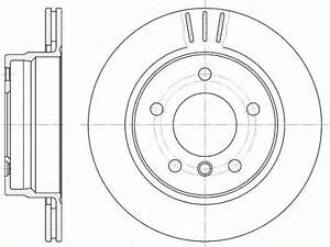 Гальмівний диск ROADHOUSE 645810 на BMW 3 Touring (E36)