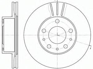 Гальмівний диск ROADHOUSE 647610 на PEUGEOT BOXER автобус (230P)