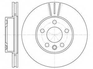 Гальмівний диск ROADHOUSE 649610 на VW SHARAN (7M8, 7M9, 7M6)