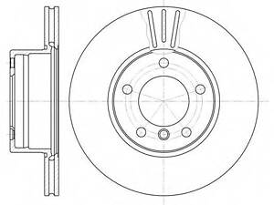 Тормозной диск ROADHOUSE 651410 на BMW 5 седан (E39)