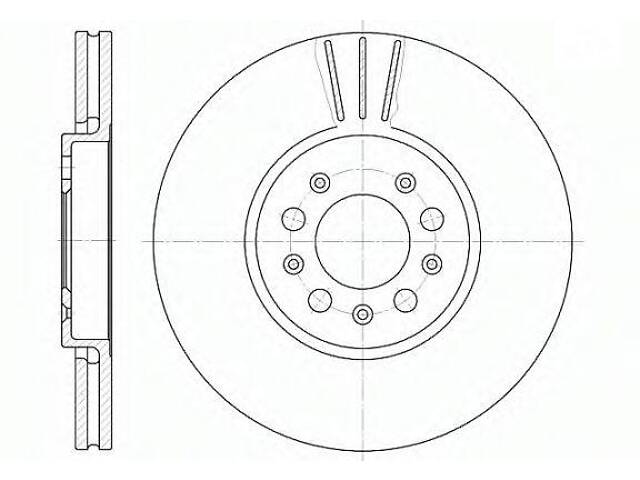 Гальмівний диск ROADHOUSE 654410 на SEAT IBIZA V (6J5, 6P5)