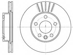 Гальмівний диск ROADHOUSE 655110 на VW TRANSPORTER / CARAVELLE Mk IV автобус (70XB, 70XC, 7DB, 7DW)