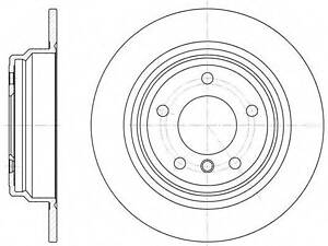 Тормозной диск ROADHOUSE 655400 на BMW 5 седан (E39)