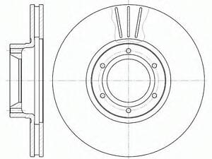 Гальмівний диск ROADHOUSE 656710 на RENAULT MASTER II Van (FD)