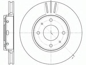 Гальмівний диск ROADHOUSE 658510 на MITSUBISHI CARISMA (DA_)