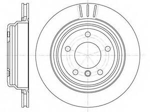 Тормозной диск ROADHOUSE 658810 на BMW 5 седан (E39)