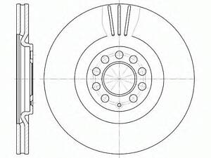 Гальмівний диск ROADHOUSE 659710 на VW GOLF Mk IV (1J1)