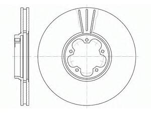 Гальмівний диск ROADHOUSE 660810 на FORD TRANSIT автобус (FD_ _, FB_ _, FS_ _, FZ_ _, FC_ _)