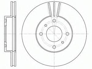 Гальмівний диск ROADHOUSE 661010 на NISSAN 240 SX (S13)