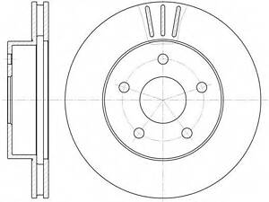 Тормозной диск ROADHOUSE 662610 на JEEP WAGONEER (XJ)