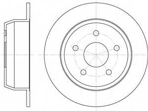 Тормозной диск ROADHOUSE 662800 на JEEP WAGONEER (XJ)