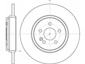 Тормозной диск ROADHOUSE 663100 на MERCEDES-BENZ M-CLASS (W163)