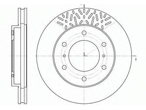 Гальмівний диск ROADHOUSE 663910 на MITSUBISHI G-WAGON (K90)