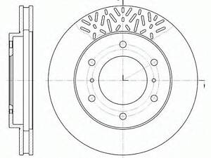 Гальмівний диск ROADHOUSE 663910 на MITSUBISHI G-WAGON (K90)