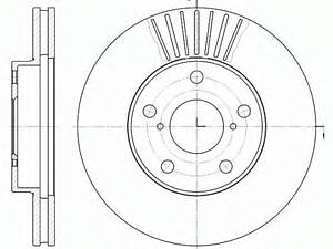 Гальмівний диск ROADHOUSE 664010 на TOYOTA RAV 4 Mk II (CLA2_, XA2_, ZCA2_, ACA2_)