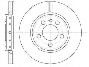 Гальмівний диск ROADHOUSE 664610 на AUDI TT (8N3)