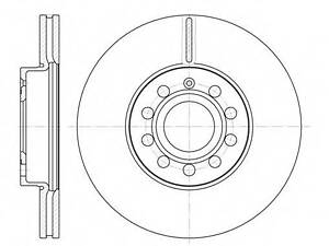 Тормозной диск ROADHOUSE 664810 на SEAT LEON (1P1)