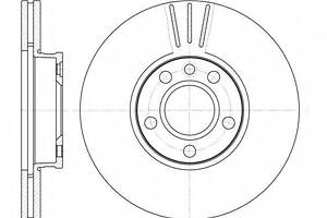 Гальмівний диск ROADHOUSE 666010 на VW TRANSPORTER / CARAVELLE Mk IV автобус (70XB, 70XC, 7DB, 7DW)