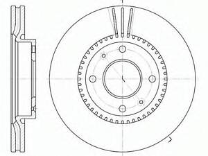 Гальмівний диск ROADHOUSE 666810 на HYUNDAI ELANTRA (XD)