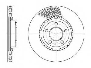 Гальмівний диск ROADHOUSE 674910 на VW MULTIVAN Mk V (7HM, 7HN, 7HF, 7EF, 7EM, 7EN)