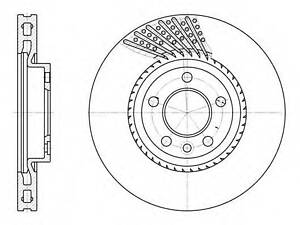 Гальмівний диск ROADHOUSE 674910 на VW MULTIVAN Mk V (7HM, 7HN, 7HF, 7EF, 7EM, 7EN)