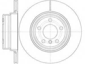 Тормозной диск ROADHOUSE 675510 на BMW X5 (E53)