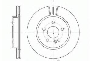 Гальмівний диск ROADHOUSE 678210 на MERCEDES-BENZ M-CLASS (W163)