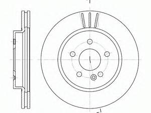 Гальмівний диск ROADHOUSE 678210 на MERCEDES-BENZ M-CLASS (W163)