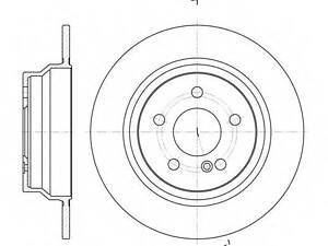 Тормозной диск ROADHOUSE 678700 на MERCEDES-BENZ CLS (C218)