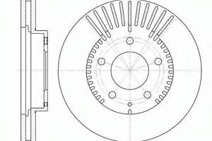 Гальмівний диск ROADHOUSE 684010 на MAZDA EUNOS 500 (CA)