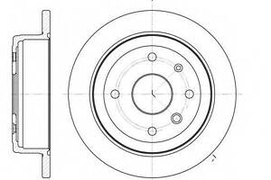 Гальмівний диск ROADHOUSE 687700 на DAEWOO EVANDA (KLAL)