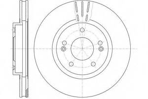 Гальмівний диск ROADHOUSE 689710 на HYUNDAI TRAJET (FO)