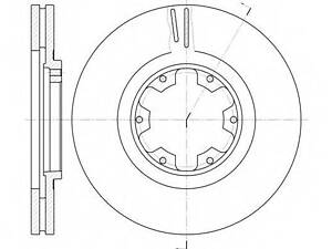 Гальмівний диск ROADHOUSE 689910 на NISSAN NP300