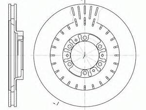 Гальмівний диск ROADHOUSE 695310 на MITSUBISHI COLT/RODEO (K3_T, K2_T, K1_T, K0_T)