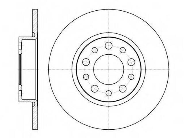 Тормозной диск ROADHOUSE 696700 на ALFA ROMEO GIULIETTA (940)