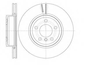 Тормозной диск ROADHOUSE 697810 на BMW X3 (E83)