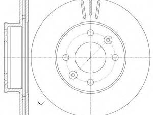 Гальмівний диск ROADHOUSE 699010 на KIA MORNING (TA)