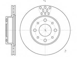 Гальмівний диск ROADHOUSE 651710 на ALFA ROMEO 155 (167)